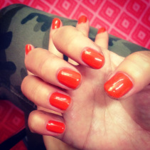 manicure by sarah gurevich for prep hair using deborah lippmann gel lab system