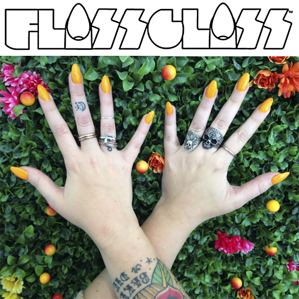floss gloss nail polish in 'neon nacho'