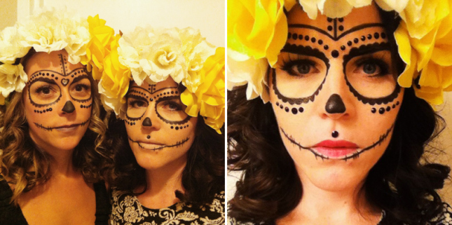 halloween makeup prep