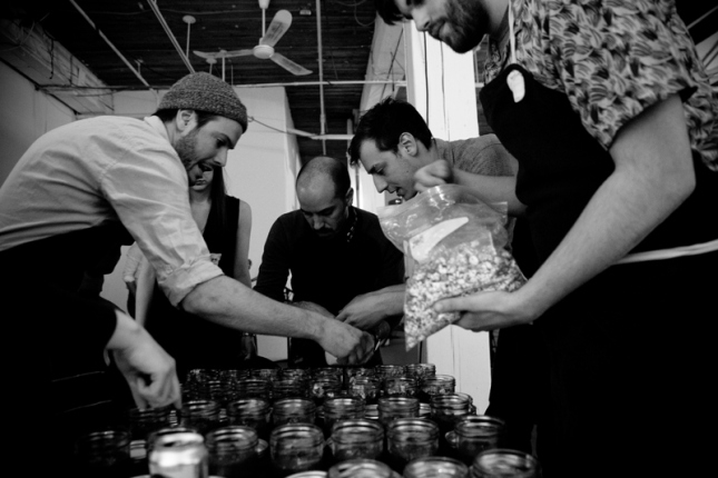 table manners at the cluster festival, photographed by brett howe