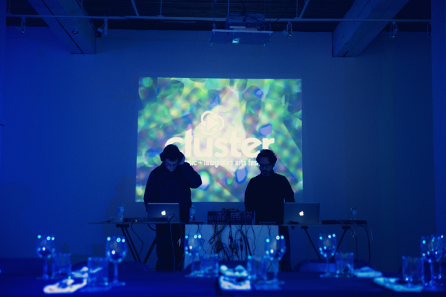 table manners at the cluster festival, photographed by brett howe
