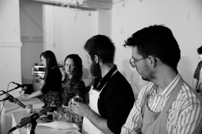 table manners at the cluster festival, photographed by brett howe