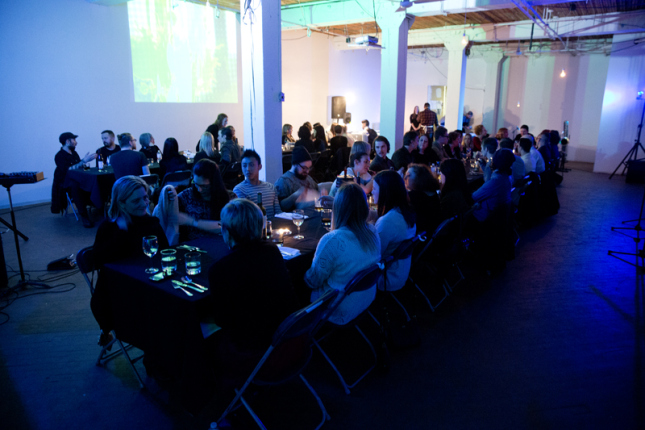 table manners at the cluster festival, photographed by brett howe