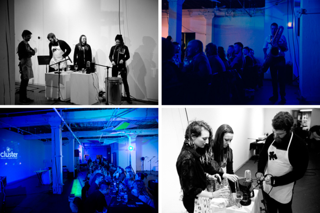 table manners at the cluster festival, photographed by brett howe
