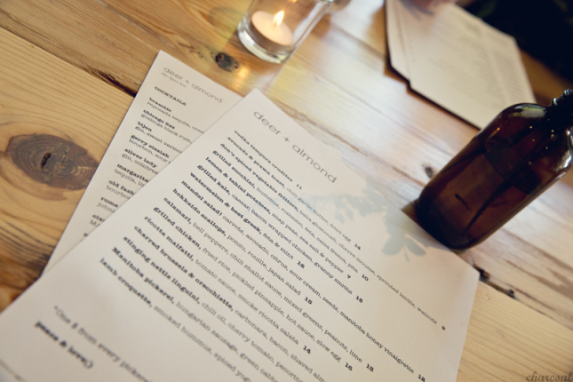 deer & almond restaurant, photographed by brett howe