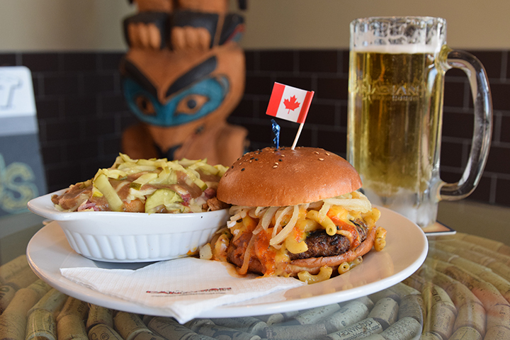 The Canadian Brewhouse The Triple Eh Burger