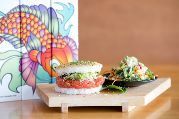 Chosabi Angry Tuna Sushi Burger © Charcoal Collaborative 2016