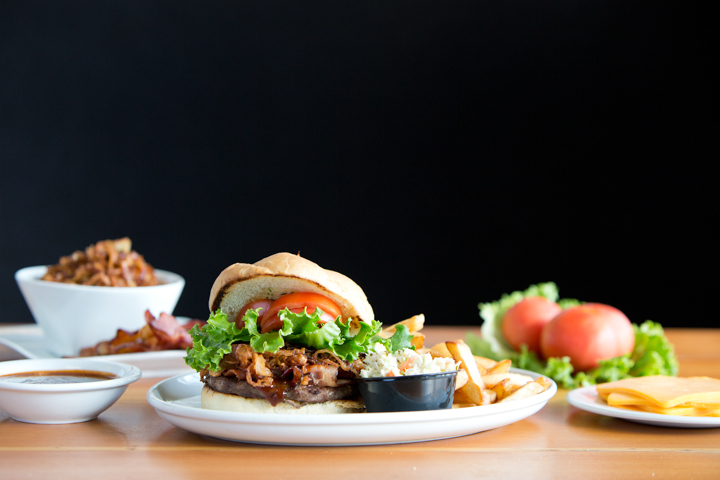 Nobside Cafe at the St Norbert Hotel THE BISON TRAIL BURGER © Charcoal Collaborative 2016