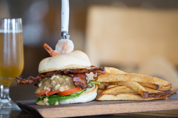 Promenade Cafe and Wine Southern Etouffee Burger © Charcoal Collaborative 2016