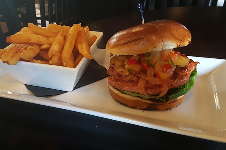 The Pint The Pork Chorizo Pineapple Burger