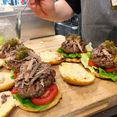 Bouchée Boucher "Boucher Burger" / Photo Credit @boucheeboucher & Dwayne Larson