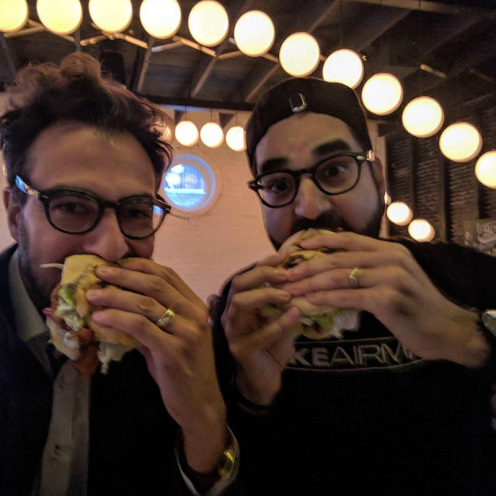 The creators of Le Burger Week, Thierry & Na'eem! / Photo Credit @thierryrassam